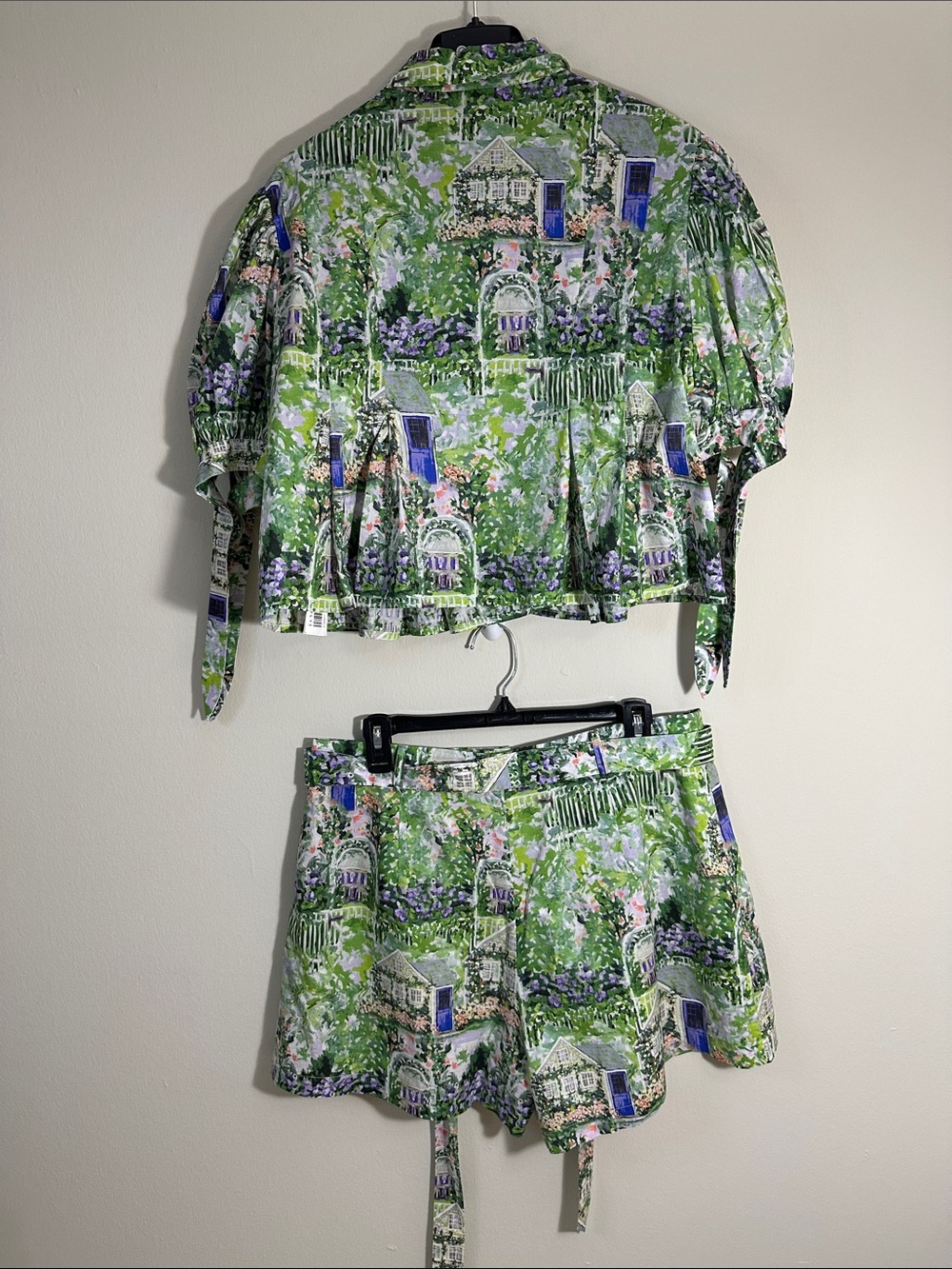 En Saison Green Floral Mini Dress Set - Picture 9 of 11